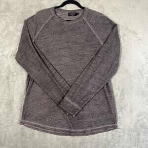 Velvet By Graham and Spencer Men's L Crewneck Sweater Gray Sporty Athletic